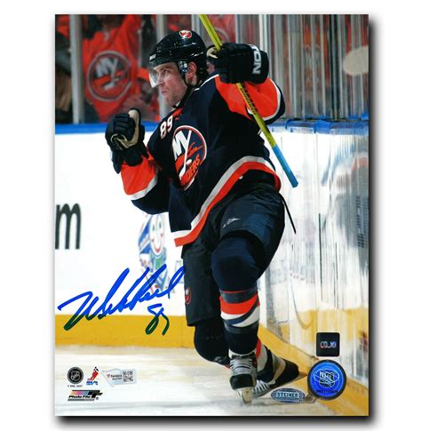 Mike Comrie New York Islanders Autographed Goal Celebration 8x10 Photo ...