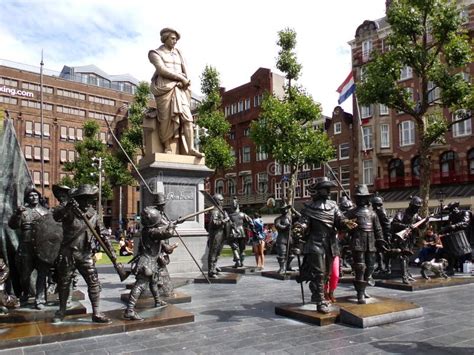 Rembrandtplein - Rembrandt Square in Amsterdam, the Netherlands Editorial Photo - Image of ...