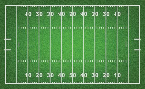 American football field with grass Wall Mural Wallpaper | Canvas Art Rocks