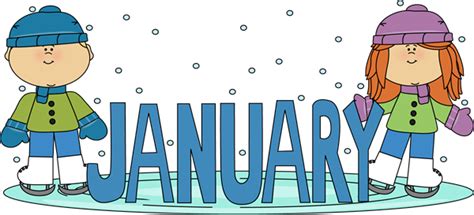 January Kids Ice Skating | Free clip art, Clip art, Calendar pictures