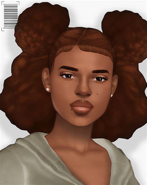 Ceeproductions : Tasha Afro Puffs I wasn’t sure if I was gonna... Sims Four, Sims 4 Mm, Afro ...