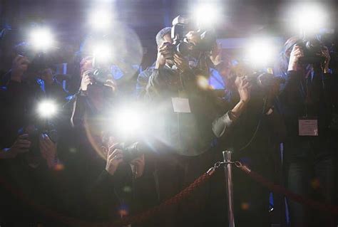 Paparazzi using flash photography at red carpet event | Flash ...