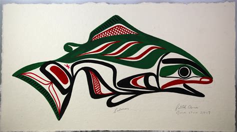 Salmon Original Painting *SOLD* — Cedar House Gallery