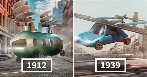 8 Flying Cars Designed Based On Real Patents Since 1912 | Bored Panda