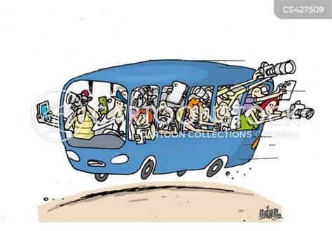 Tour Buses Cartoons and Comics - funny pictures from CartoonStock