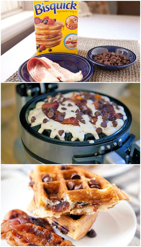 Chocolate Bacon Waffles | Recipe | Waffle maker recipes, Waffle iron recipes, Chocolate bacon