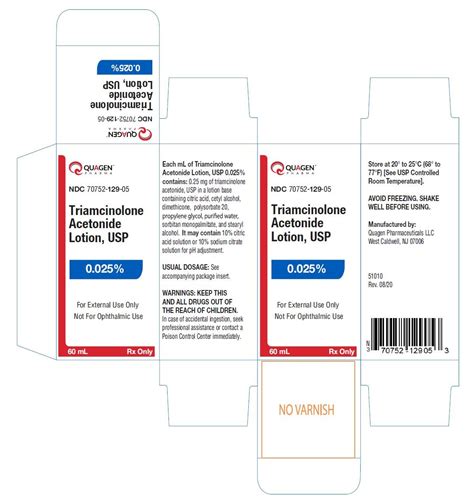 Triamcinolone Lotion - FDA prescribing information, side effects and uses