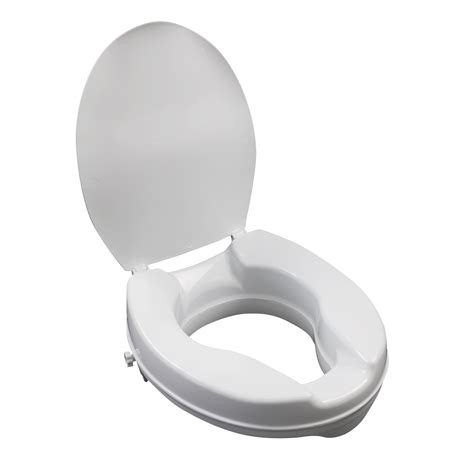 Sahara Toilet Seat Raiser with lid- 50mm Rise - Endeavour Life Care