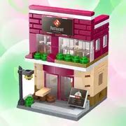Build City Mini Street View Commercial Store Building Block - Temu