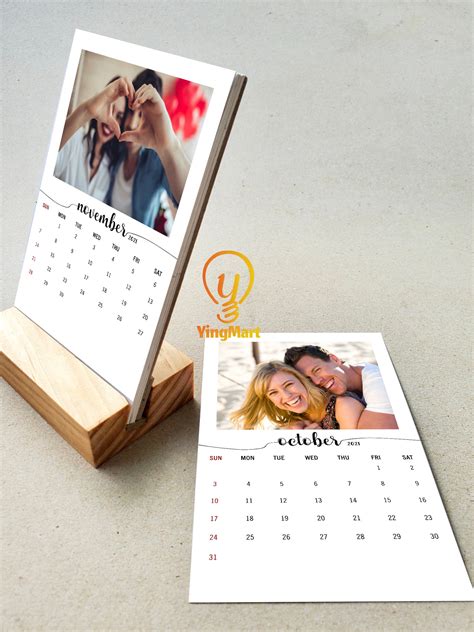 2022 Personalized Photo Desk Calendar Custom Picture - Etsy