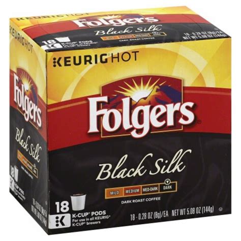 Folgers® Black Silk Dark Roast K-Cup Coffee Pods, 18 ct - Kroger