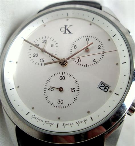 CK Calvin Klein Chronograph Swiss Made - men's wristwatch - Catawiki