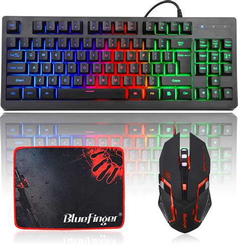 BlueFinger RGB 87 Keys Gaming Keyboard and Backlit India | Ubuy