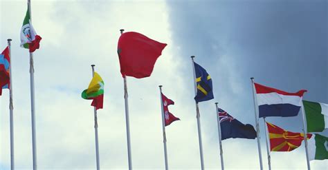 Flags Flying in the Wind Free Stock Video Footage, Royalty-Free 4K & HD Video Clip