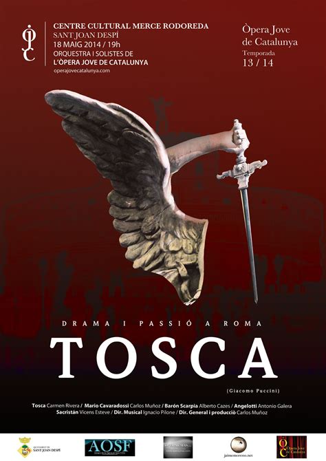 Tosca, Giacomo Puccini - Opera Poster | Puccini opera