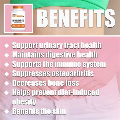 D-Mannose Capsules: Benefits, Dosages and Side Effects | BulkSupplements