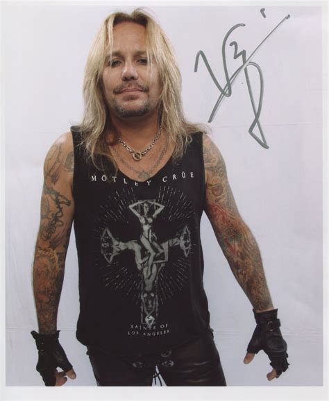 Vince Neil Motley Crue SIGNED 8" x 10" Photo + Certificate Of Authentication 100% Genuine