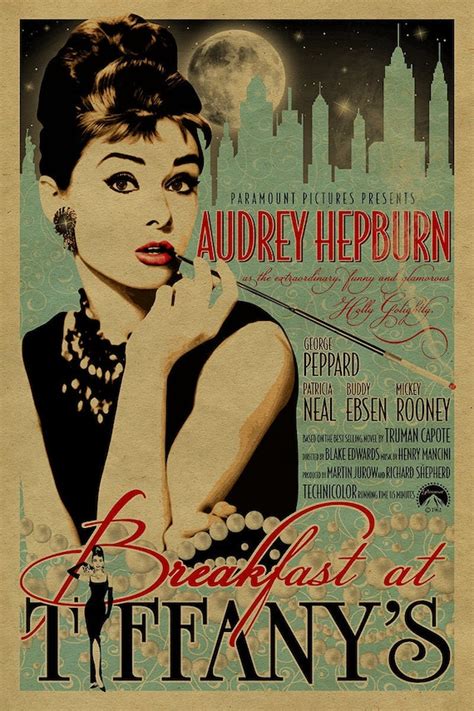 Audrey Hepburn in Breakfast at Tiffany's Poster - Etsy