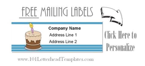 Free Mailing Labels