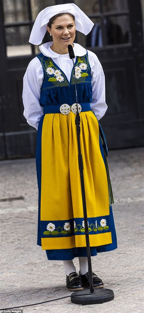 Crown Princess Victoria, 44, shines in traditional Swedish dress | The Fashion Vibes