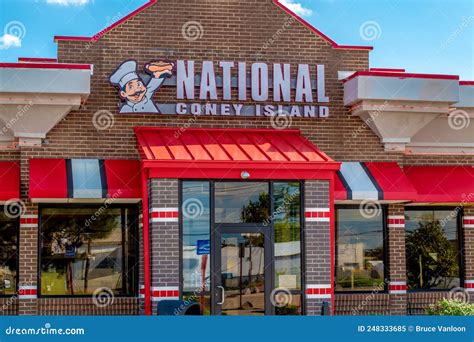 National Coney Island Restaurant Front in Roseville, Michigan Editorial ...