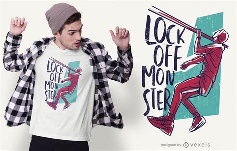 One Arm Lock Off T-shirt Design Vector Download