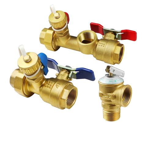 Buy 3/4 Inch IPS Isolator Tankless Water Heater Service Valve Kit with ...