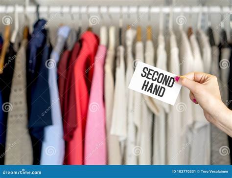 Second hand clothing stock image. Image of garment, advertisement ...