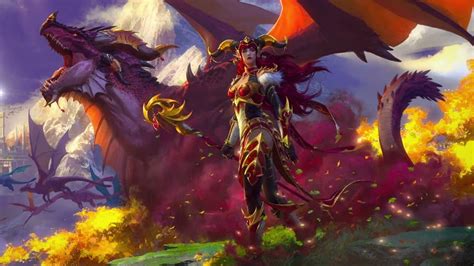 Watch WoW Dragonflight Alexstrasza art come to life in an hour