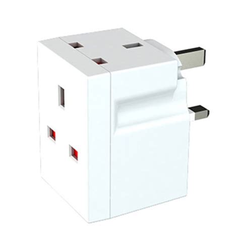 3 Way Triple Plug Adaptor Multi Plugs Extension Sockets Adapter UK 3 ...