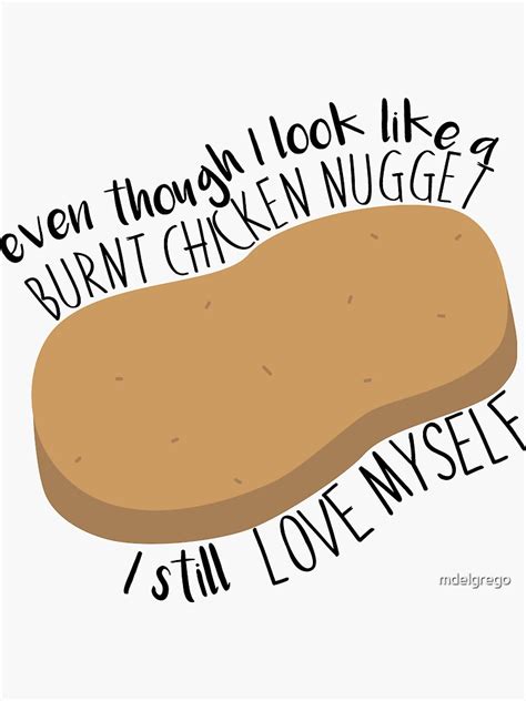 "Burnt Chicken Nugget Vine" Sticker for Sale by mdelgrego | Redbubble