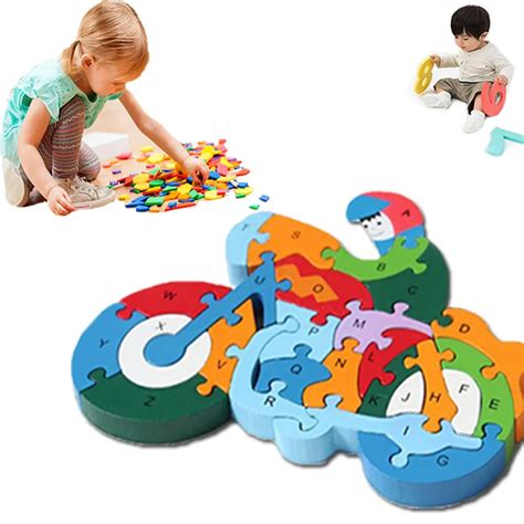 Creative Wooden Puzzle Toys For Children 3D Jigsaw Puzzle Brain Game ...