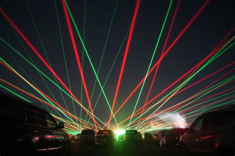 Getting Holiday Cheer with Laser Lights at North Park