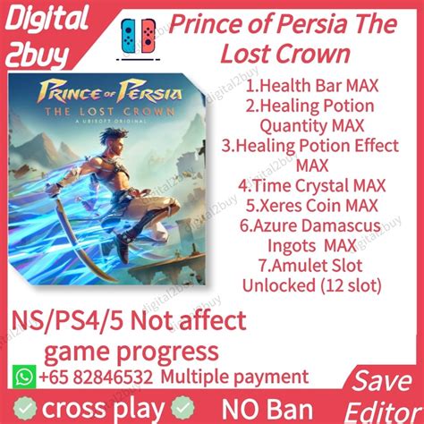 Prince of Persia The Lost Crown Save Editor POPTLC Save Modding Prince of Persia The Lost Crown ...