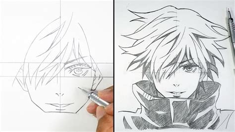 How to Draw Gojo Satoru Easy Tutorial | Anime Drawing - YouTube