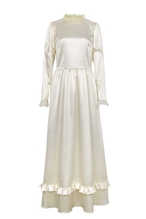 The Curse of La Llorona Women Halloween Cosplay Costume Long Dress Veils-Takerlama