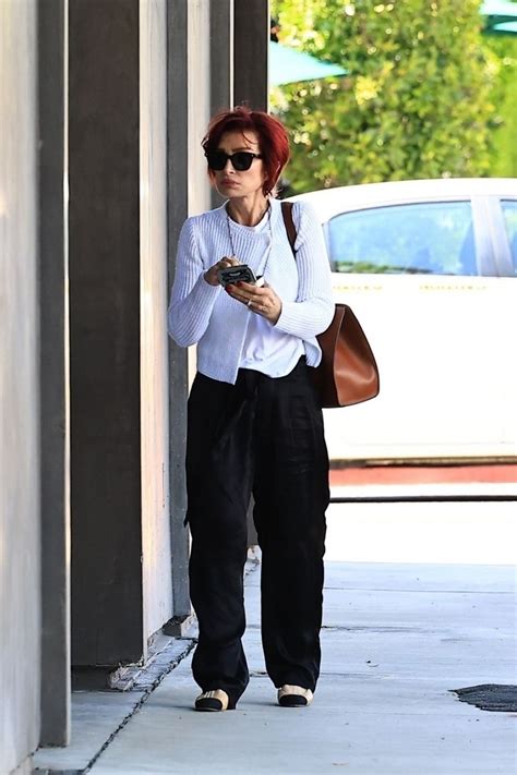 SHARON OSBOURNE Out Shopping at Local Gallery in West Hollywood 06/20 ...