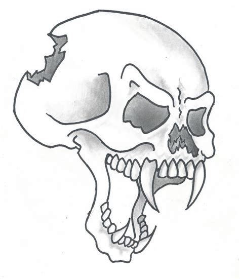 Evil Skull Drawing at GetDrawings | Free download