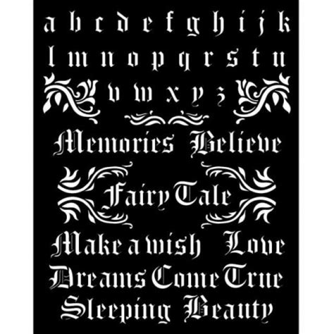 Sleeping Beauty Font Alphabet