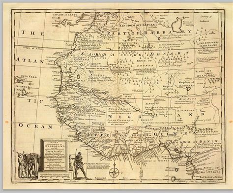 1747 British Map Showing the Kingdom of Judah on the West Coast of ...