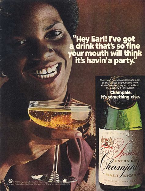 Champale - malt liquor champagne. Yes, this was a thing. And sadly ...