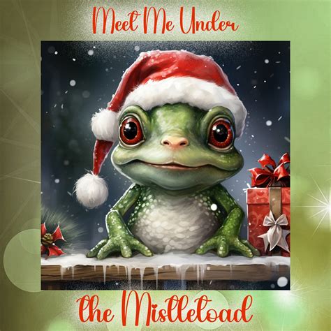 Christmas Frog Greeting Card Free Stock Photo - Public Domain Pictures