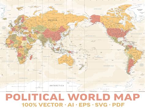 World Map Vector. Political Worldmap by Valeriy Kaplun on Dribbble