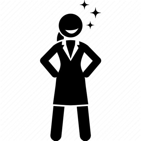 Brilliant, business, businesswoman, confident, feeling, smile, woman icon - Download on Iconfinder