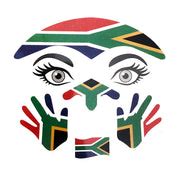 South African Face Temporary Tattoos - Design 5 – Simply Party Supplies