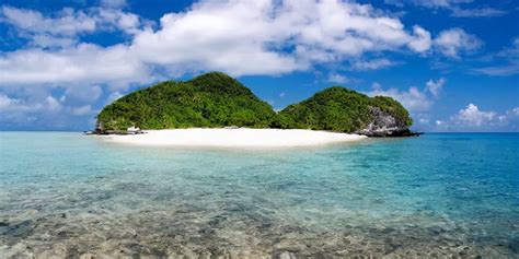 photo of an small island with a white beach, stunning | Stable ...