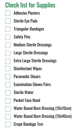 What's in your school first aid kit? - First Aid Supplies