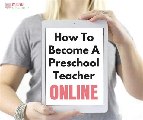 Preschool Teacher: How To Become A Preschool Teacher ONLINE