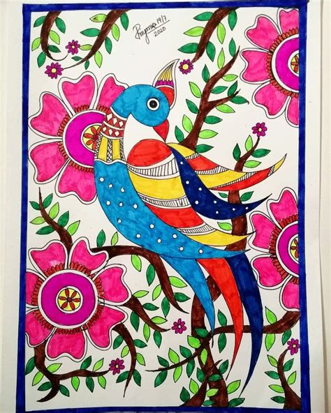 Madhubani painting “Color is a power which directly influences the soul.” ~Wassily Kandinsky ...