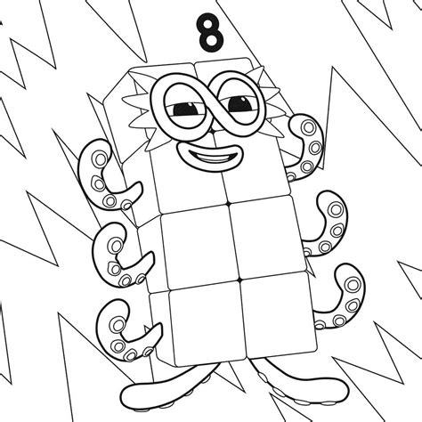 Numberblocks Coloring Pages Printable for Free Download